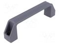 Holder; technopolymer PA; grey; H: 47mm; L: 172mm; W: 27mm; F2: 2.7kN ELESA+GANTER M.443/180-CH-C31