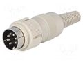 Connector: DIN; plug; male; PIN: 7; 270°; straight; for cable HIRSCHMANN MAS7100S