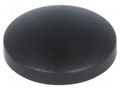 Button; round; black; plastic MEC MEC1ZC09