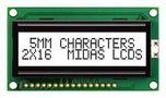 LCD DISPLAY, FSTN, COB, PARALLEL, 3.3V MC21605H6W-FPTLW3.3-V2