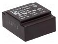 Transformer: encapsulated; 1VA; 115VACx2; 6V; 6V; 82mA; 82mA; PCB HAHN BVUI210002
