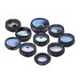 Mobile lens kit APEXEL APL-DG10 10 in 1 (black), APEXEL APL-DG10