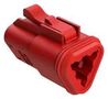 AUTOMOTIVE HOUSING, PLUG, 3POS, 13A, RED AT06-3S-RED