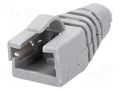 RJ45 plug boot; light grey ENCITECH RJ45SRB-RET-LG