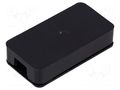 Enclosure: junction box; X: 49mm; Y: 25.5mm; Z: 11mm; ABS; black SUPERTRONIC PP58N