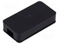 Enclosure: junction box; X: 49mm; Y: 25.5mm; Z: 11mm; ABS; black SUPERTRONIC PP58N