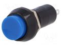 Switch: push-button; Pos: 2; SPST-NO; 1A/250VAC; OFF-(ON); Ø12mm NINIGI PS11BBU