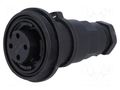 Connector: circular; plug; female; PIN: 4; 10A; 250V; IP68; UL94V-0 BULGIN PX0749/S