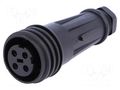 Connector: circular; plug; female; PIN: 4; 32A; 600V; Buccaneer 900 BULGIN PX0921/04/S