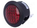 Indicator: LED; prominent; red; 24VDC; Ø20mm; IP20; polyamide SCI R9-92L-02-R