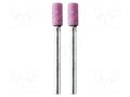 Grindingstone; Ø: 5mm; Ø: 3mm; aluminium oxide; Bit len: 10mm; 2pcs. PG MINI PG-M2025