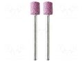 Grindingstone; Ø: 8mm; Ø: 3mm; aluminium oxide; Bit len: 10mm; 2pcs. PG MINI PG-M2040