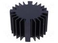 Heatsink; LED; Ø: 60mm; H: 37.5mm; black FISCHER ELEKTRONIK SK56937.5