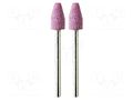 Grindingstone; Ø: 8mm; Ø: 3mm; aluminium oxide; Bit len: 15mm; 2pcs. PG MINI PG-M2205