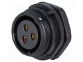 Connector: circular; socket; female; PIN: 3; IP68; SP21; 30A; 500V WEIPU SP2112/S3