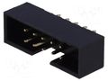 Connector: IDC; socket; male; PIN: 10; straight; THT; 2mm; 2x5; black AMPHENOL COMMUNICATIONS SOLUTIONS T823-110A1S100HEU