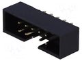Connector: IDC; socket; male; PIN: 10; straight; THT; 2mm; 2x5; black AMPHENOL COMMUNICATIONS SOLUTIONS T823-110A1S100HEU