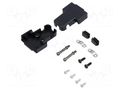 Enclosure for connectors: D-Sub; D-Sub 9pin,D-Sub HD 15pin ENCITECH TRI-P-09-K