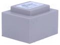 Transformer: encapsulated; 12VA; 230VAC; 12V; 1A; PCB; IP00; A: 52mm INDEL TSZZ10/12V