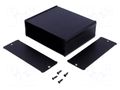 Enclosure: with panel; TUF; X: 120mm; Y: 100mm; Z: 42mm; aluminium FISCHER ELEKTRONIK TUF-120-42-100-SA
