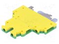 Splice terminal: rail; screw terminal; yellow-green; 32A; ways: 2 PHOENIX CONTACT UKK5-PE