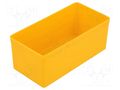 Box; polystyrene; yellow; 54x108x45mm; EuroPlus Insert 45 ALLIT AG W-456301
