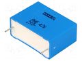 Capacitor: polypropylene; 4.7uF; 250VDC; 160VAC; 13.5x23x31.5mm KEMET PHE426HF7470JR06L2