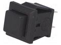 Switch: push-button; Pos: 2; SPST-NC; 1A/250VAC; ON-(OFF); 13x11mm NINIGI PS15CBK