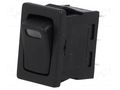 ROCKER; SPST; Pos: 2; OFF-(ON); 16A/12VDC; black; LED,point; 12V SCI RS1366LBBRL32