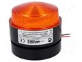 Signaller: lighting; flashing light; orange; X80; 24VDC; IP67; 40mA MOFLASH SIGNALLING X80-01-01