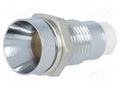 LED holder; 5mm; chromium; metal; concave; with plastic plug SIGNAL-CONSTRUCT SMZ1089
