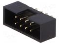 Connector: IDC; socket; male; PIN: 8; straight; THT; 2mm; 2x4; black AMPHENOL COMMUNICATIONS SOLUTIONS T823-108A1S100HEU