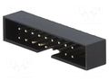 Connector: IDC; socket; male; PIN: 18; straight; THT; 2mm; 2x9; black AMPHENOL COMMUNICATIONS SOLUTIONS T823-118A1S100HEU