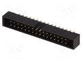 Connector: IDC; socket; male; PIN: 32; straight; THT; 2mm; 2x16; black AMPHENOL COMMUNICATIONS SOLUTIONS T823-132A1S100HEU