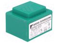 Transformer: encapsulated; 6VA; 230VAC; 6V; 6V; 500mA; 500mA; PCB BREVE TUFVASSONS TEZ6/D/6-6V