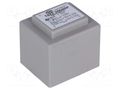 Transformer: encapsulated; 3VA; 230VAC; 6V; 6V; 250mA; 250mA; PCB INDEL TSZZ2.8/2X6V