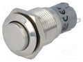 Switch: vandal resistant; Pos: 2; SPDT; 0.5A/220VAC; 1A/24VDC; IP67 ONPOW V16-11H-S