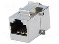 Coupler; Variosub; PIN: 8; Cat: 5e; shielded; 8p8c PHOENIX CONTACT VS08-BURJ45/BU