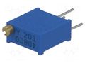 Potentiometer: mounting; multiturn; 200Ω; 500mW; THT; ±10%; linear BOURNS 3296Y-1-201LF