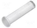Fiber for LED; Ø5mm; L: 15.9mm; round; Front: convex; straight BIVAR PLP5-2-625