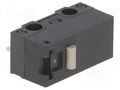 Microswitch SNAP ACTION; 3A/125VAC; 0.1A/30VDC; without lever OMRON Electronic Components D2F-01-D