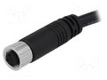 Connector: M8; 2m; female; PIN: 3; straight; plug; 3A; IP67; 60V AMPHENOL LTW 8-03AFFM-SL7A02