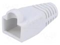 RJ45 plug boot; 6mm; white CONEC 795-601307