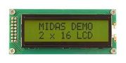 LCD DISPLAY, COB, 16 X 2, STN, 3.3V MC21605B6W-SPTLY3.3-V2
