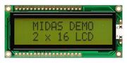 LCD DISPLAY, COB, 16 X 2, STN, 3.3V MC21605G6W-SPTLY3.3-V2