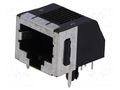 Connector: RJ45; socket; PIN: 8; Cat: 3; shielded,low profile; 8p8c TE Connectivity 5555153-1