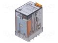 Relay: electromagnetic; 4PDT; Ucoil: 110VAC; Icontacts max: 15A FINDER 55.34.8.110.004