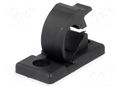 Screw down self-adhesive holder; 5.5mm; polyamide; black KSS WIRING 4J-S