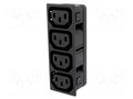 Connector: AC supply; splitter; 10A; 250VAC; C13 (F); IEC 60320 SCHURTER 4752.4200