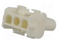 Connector: wire-wire; plug/socket; male/female; PIN: 3; 600V; 1x3 TE Connectivity 350767-1